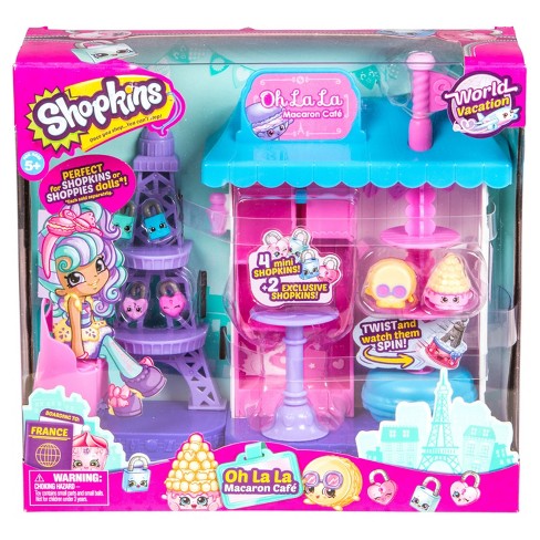 Shopkins Season 8 World Vacation - Oh La La Macaron Cafe Playset